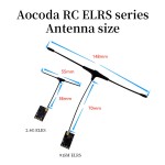 Aocoda-RC ELRS 100mW 2.4G or 915 915MHz NANO ExpressLRS With T Antenna Support Wifi Upgrade for Racing Drones